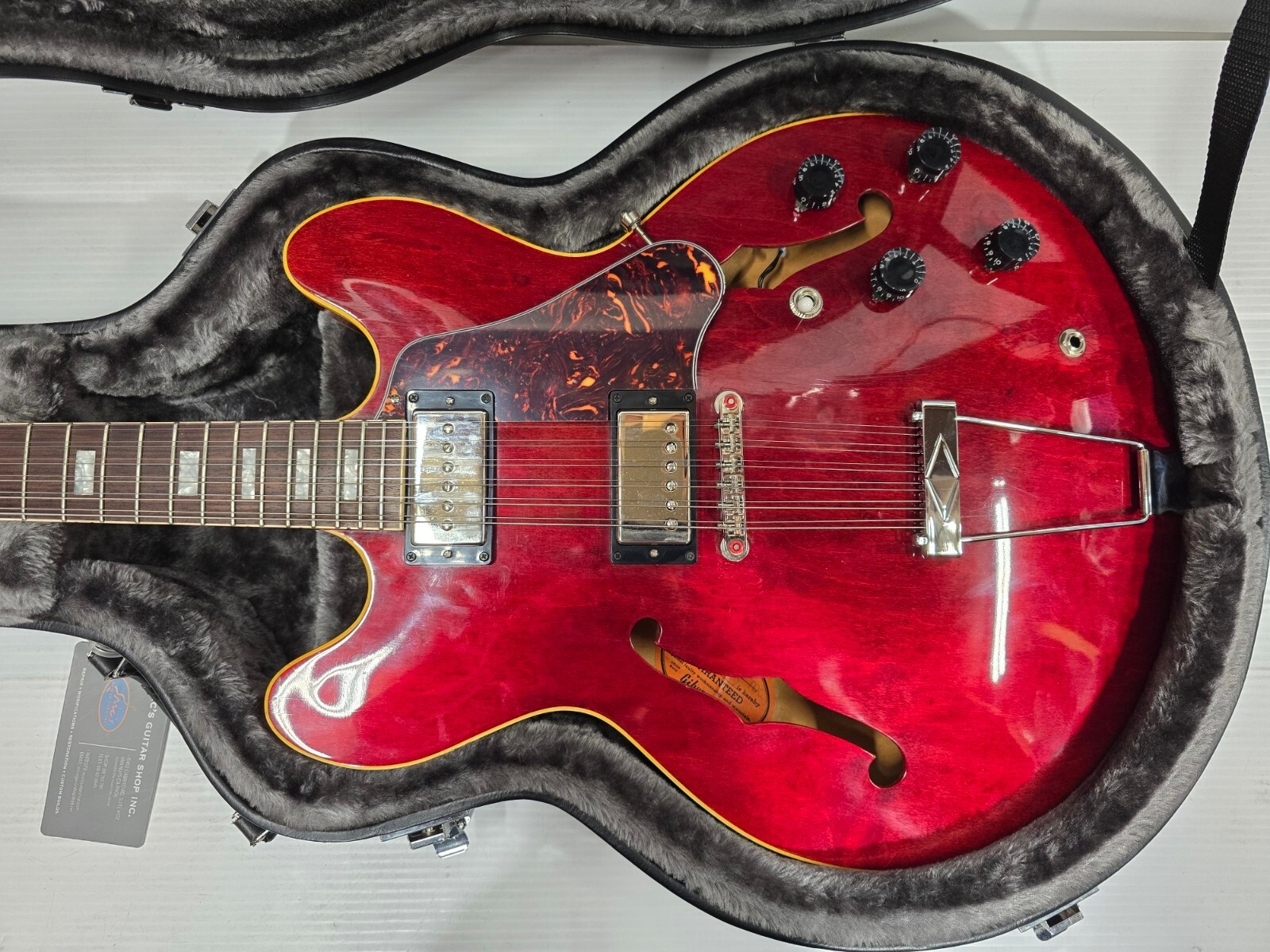 Vintage 1968 Gibson ES-335 TDC 12-String Electric Semi-Hollow Guitar Cherry