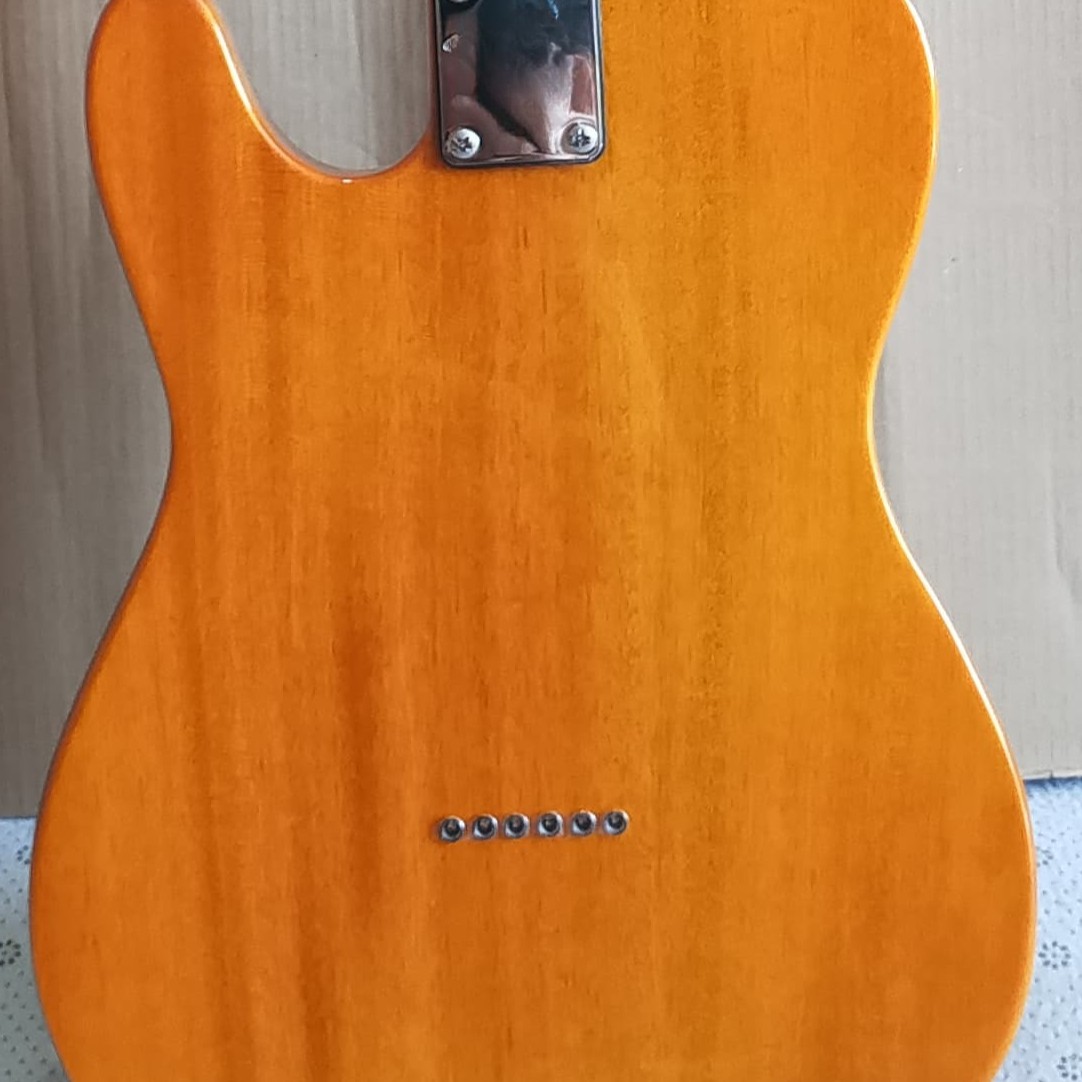 50s Standard TL Vintage Natural Electric Guitar SS Pickups Fixed Bridge Ship US