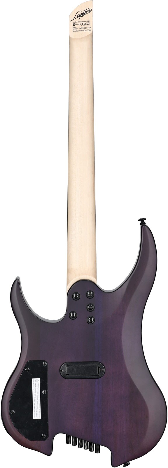 Legator G6FSS Ghost Headless Multi-Scale Electric Guitar Composite, Satin Purple