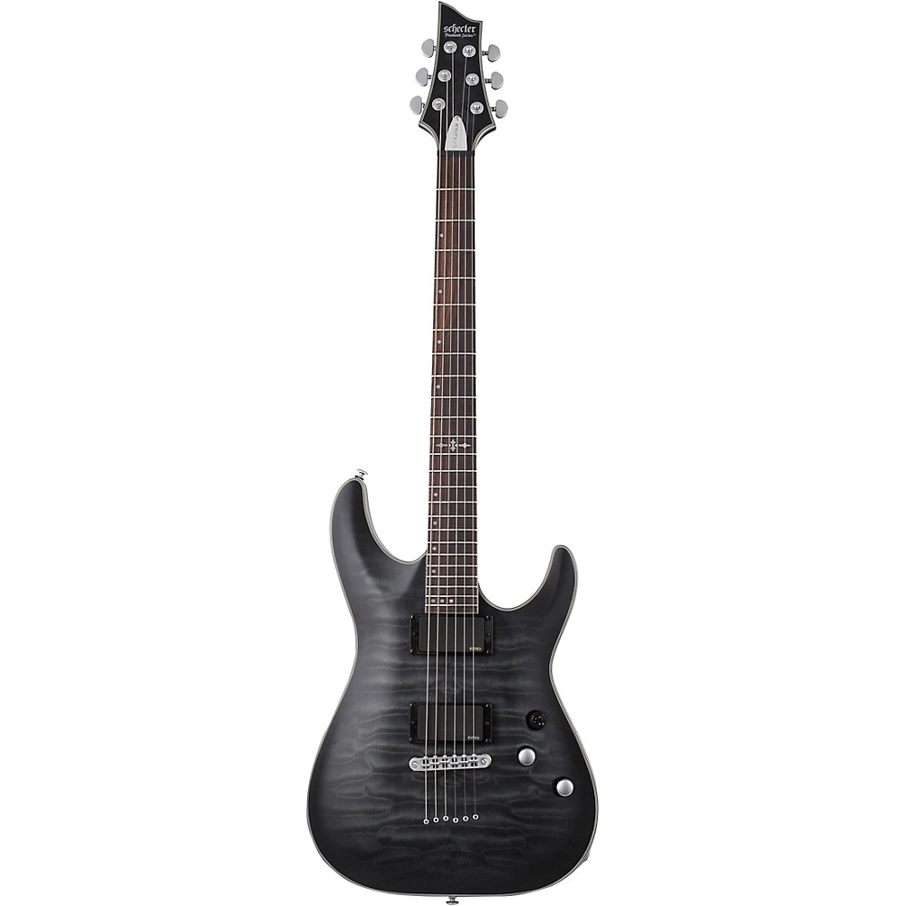 Schecter Guitar Research C1 Platinum Electric Guitar Translucent Black