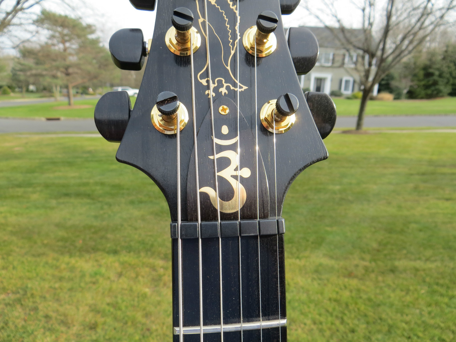 Prs Private Stock Santana 3 One Piece Burl Maple Top Rosewood Neck Gold Birds