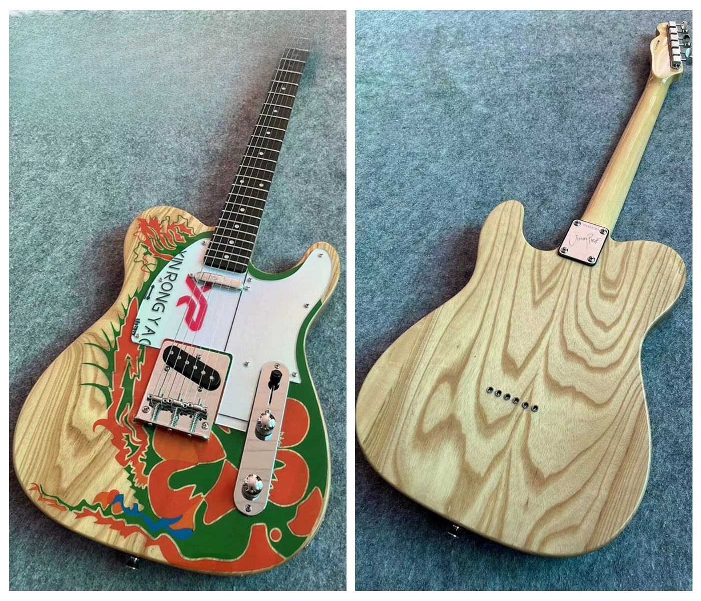 Relic Electric Guitar Alder Body Natral Wood Maple Fingerboard Pro Guitar