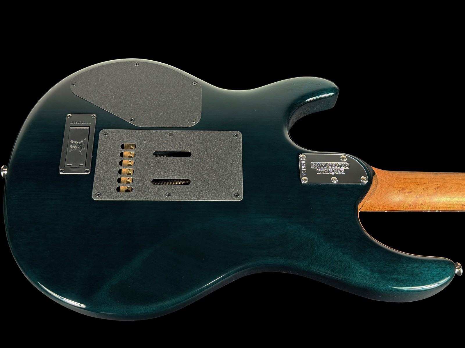 2023 ERNIE BALL MUSIC MAN LUKE IV QUILT TOP ~ GATOR BURST