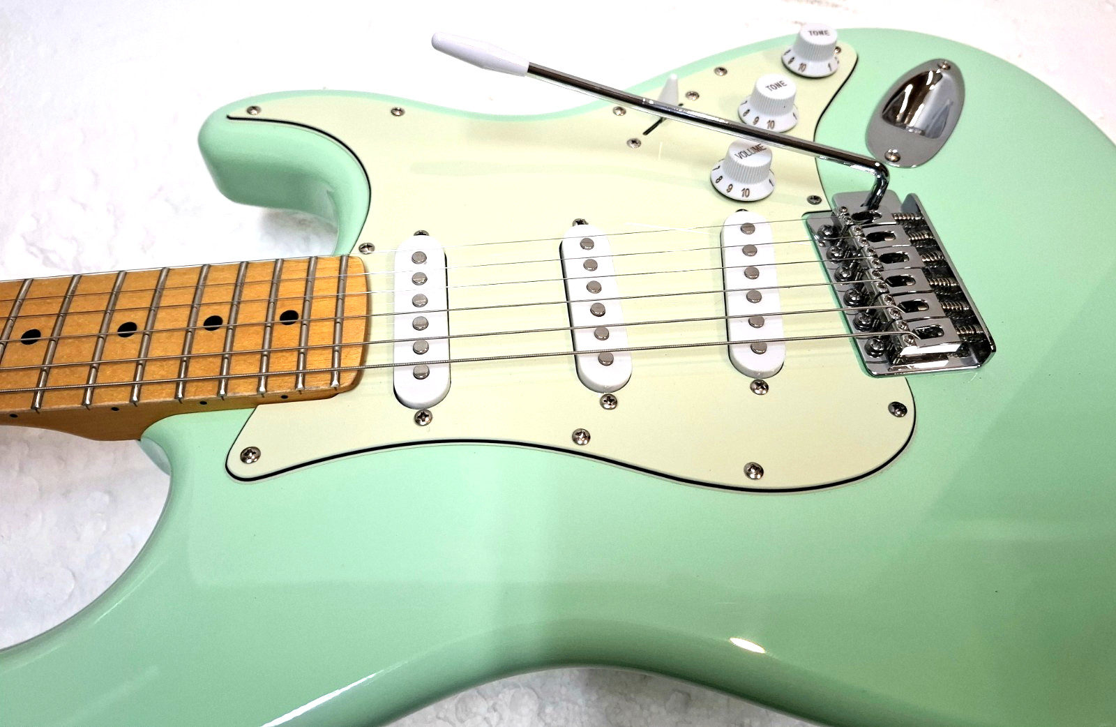 Fender STRATOCASTER Modified SURF GREEN Squier Affinity Strat Guitar ST *LOOK!