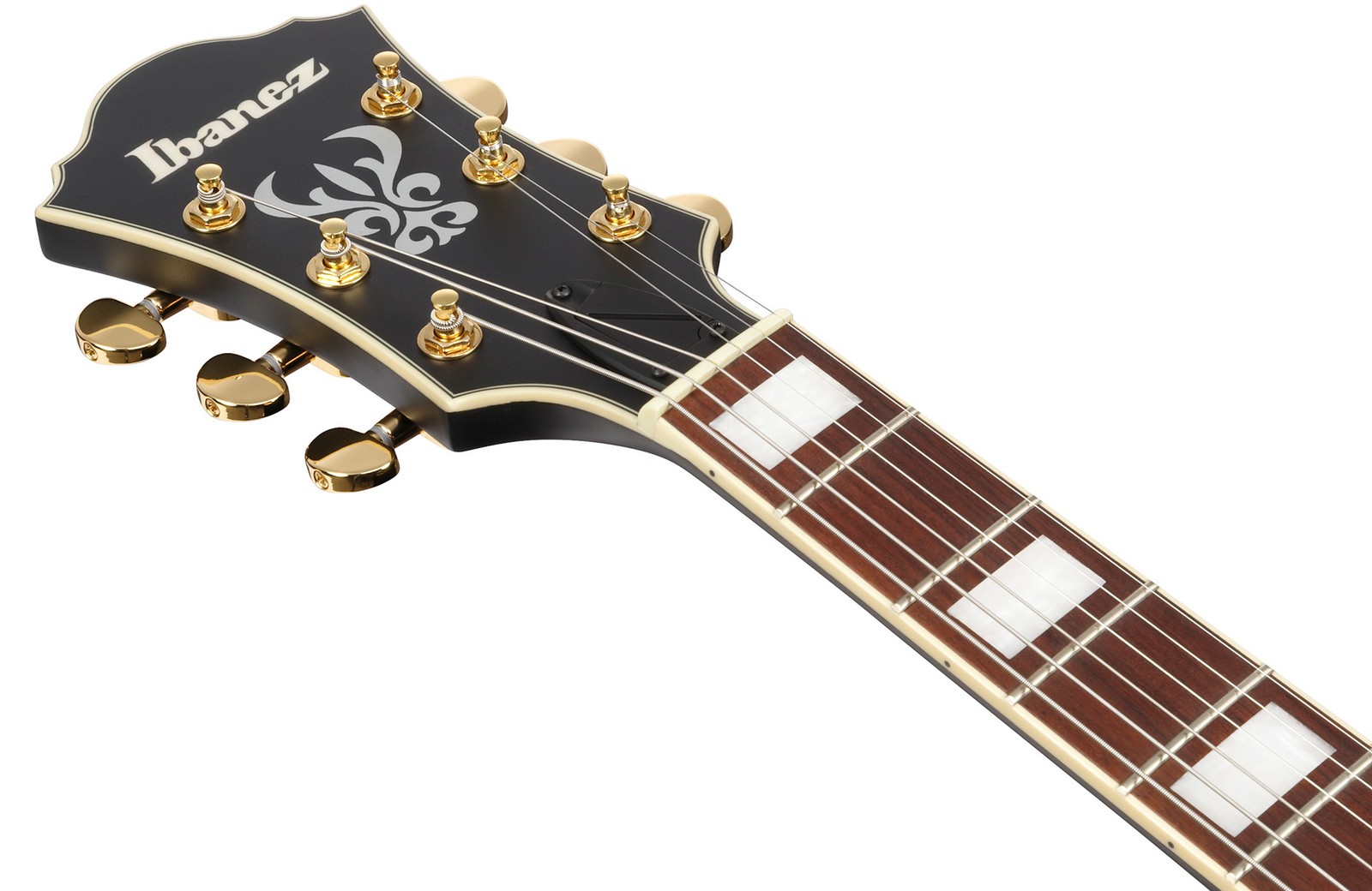 Ibanez AF75G AF Artcore Hollow Body Electric Guitar – Black Flat w/ Gig Bag