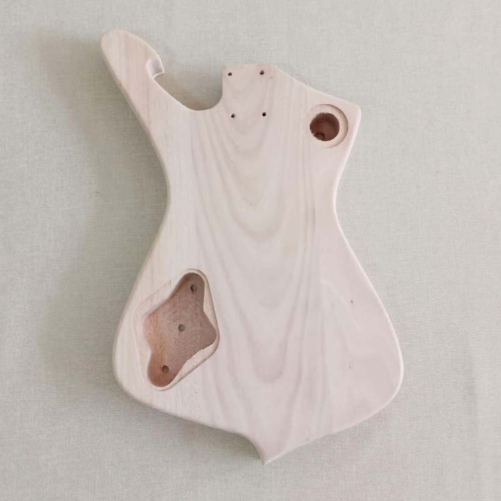 6 String DIY CR hardware Electric Guitar Kit Mahogany Body Rosewood Fretboard
