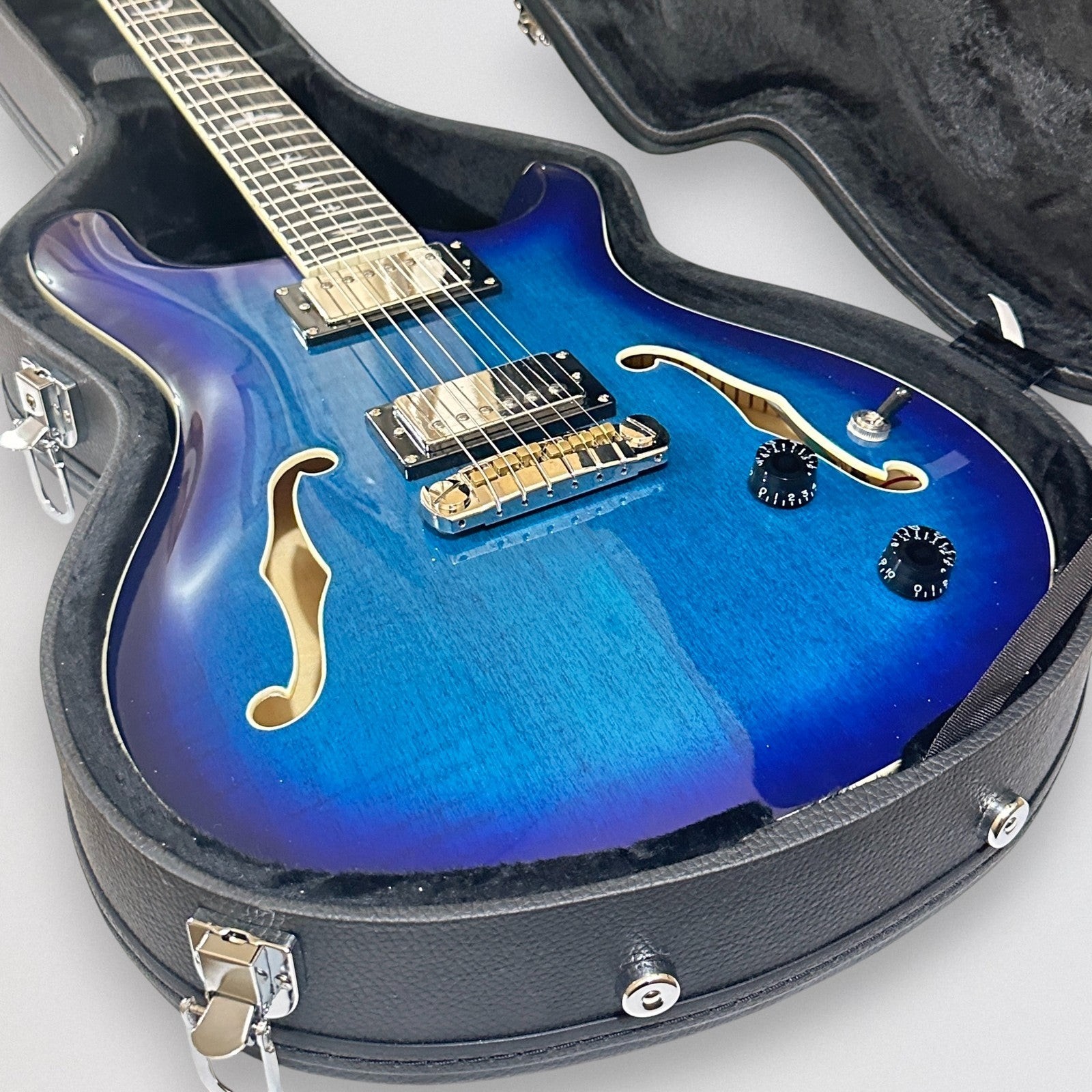 Paul Reed Smith PRS SE Hollowbody II Electric Guitar w/ Case – Faded Blue Burst