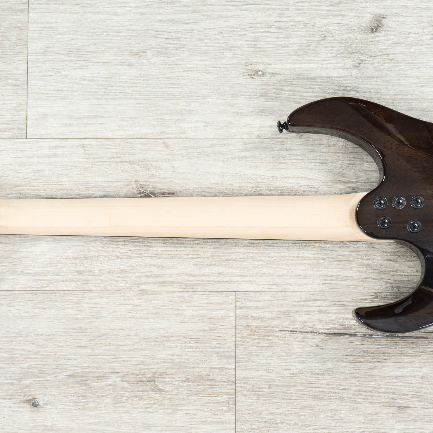Mint Legator N6SS Ninja 6 Super Shred Guitar, Ebony Fretb, High Gloss Blk Burl