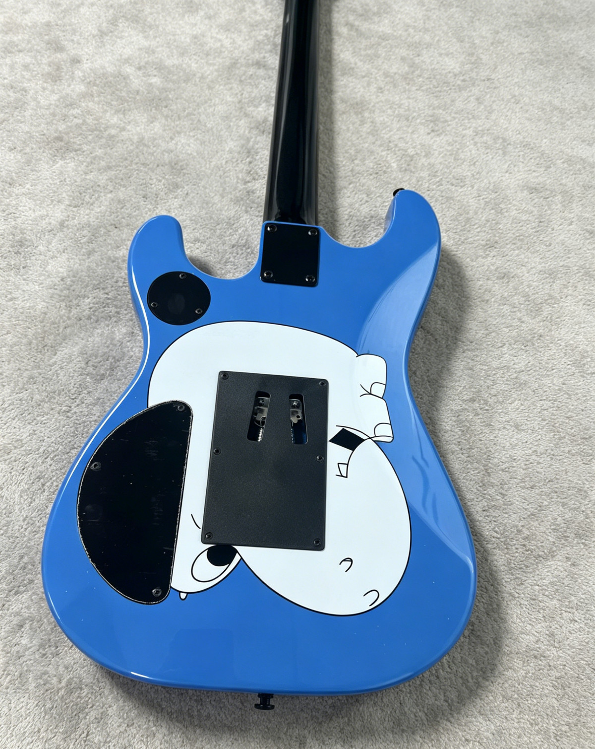 NEW Blue Graphic “Arm The Homeless” Style Electric Guitar HH Pickups Ship US
