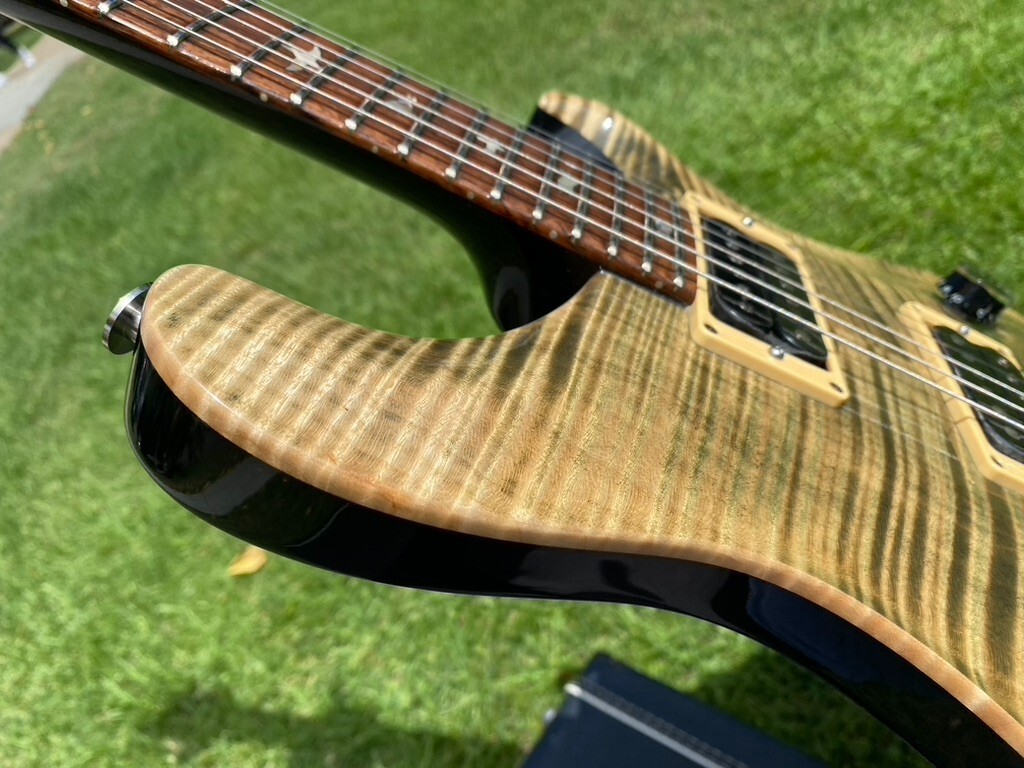 1990 PRS Custom 24 10 Top Green w/ Birds – Brazilian Board – Orig Paperwork