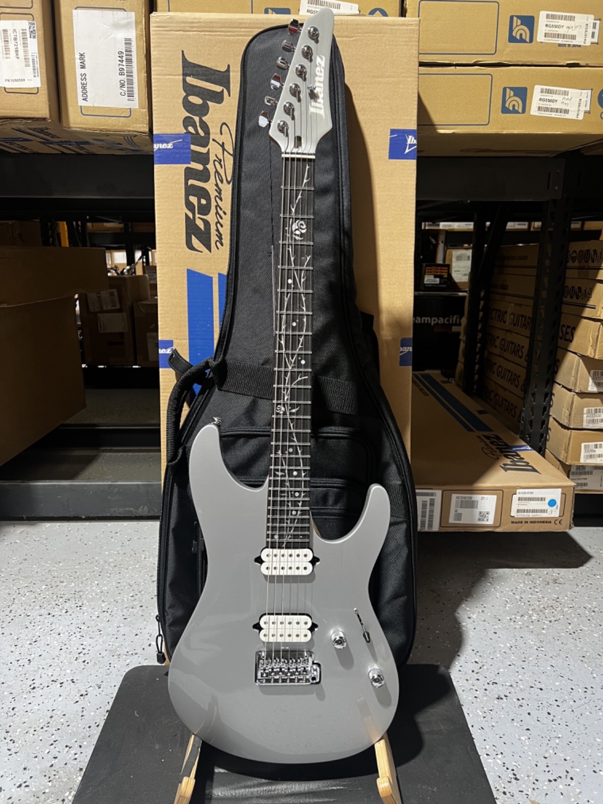 Ibanez TOD10 Tim Henson Signature Electric Guitar – Classic Silver