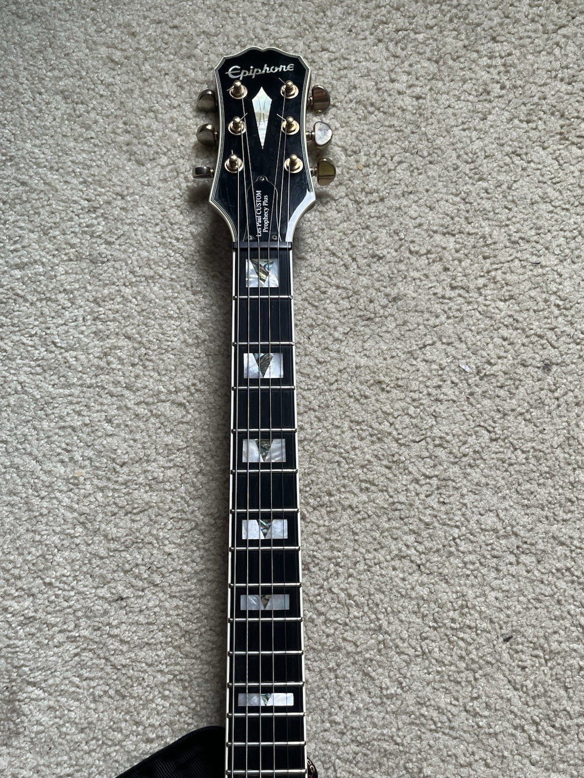 Epiphone Les Paul Custom Prophecy Plus GX With Upgraded Parts and Hard Case