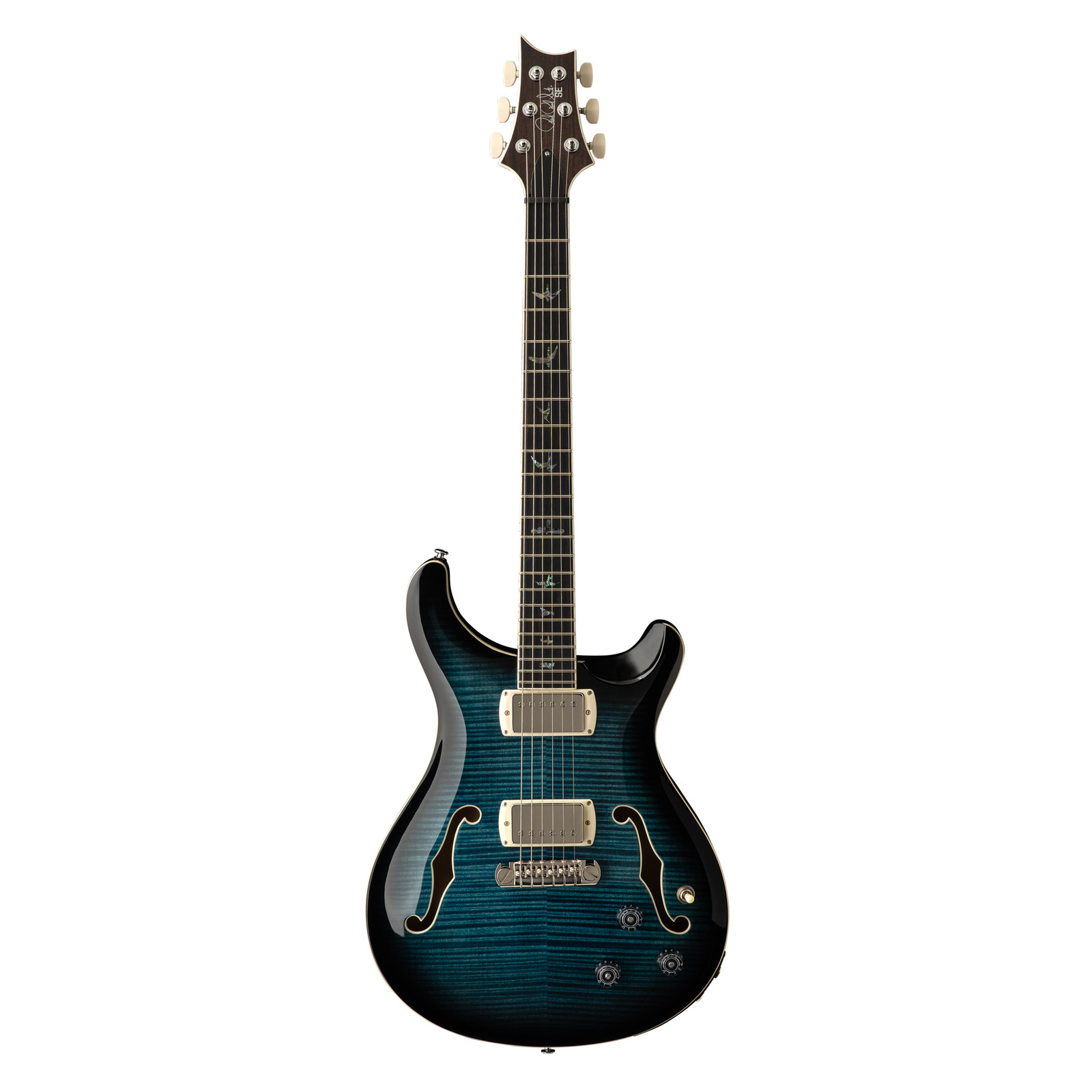 PRS SE Hollowbody II Piezo Electric Guitar – Peacock Blue – Open Box