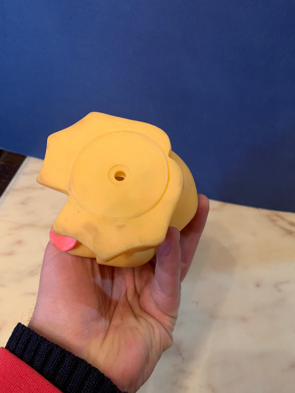 VINTAGE RUBBER TOY SQUEAK DUCK 8″ MADE IN ITALY 1960s RUBBERTOYS