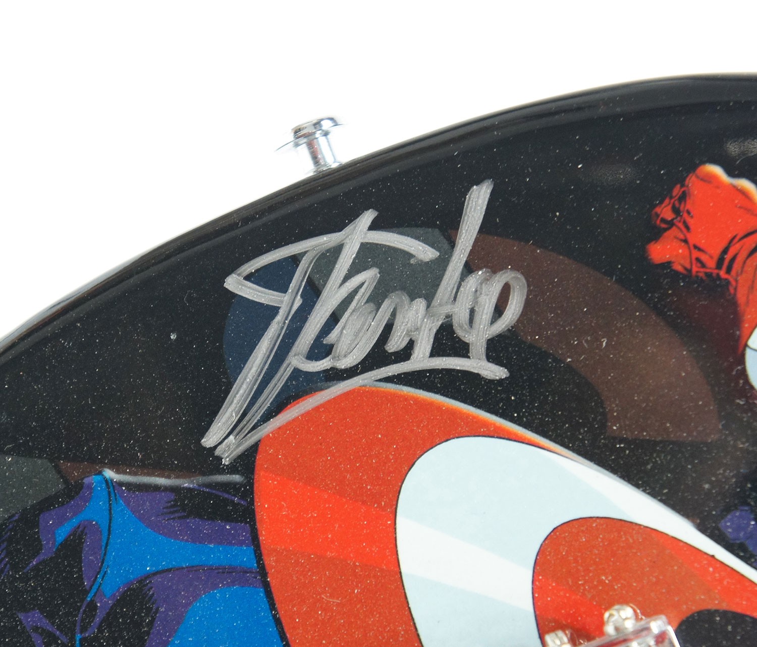 Stan Lee Signed Peavey Marvel Captain America 3/4 Electric Guitar & Certificate!