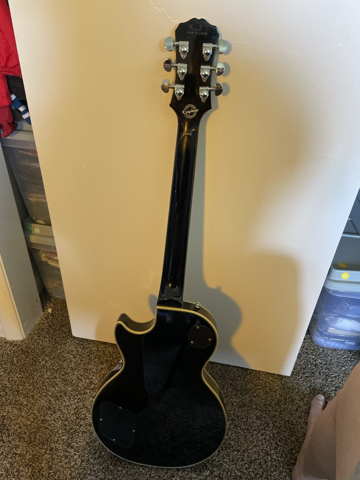 Epiphone Les Paul Custom Sliverburst 2007 Broken Headstock