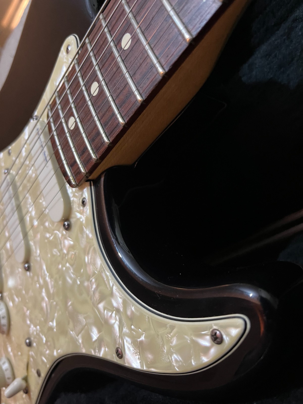 1996 Fender Strat Plus Deluxe Mystic Black with Case