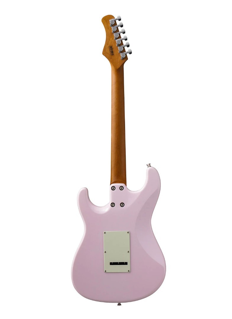 Tagima T640 Super Shell Pink Electric Guitar, HSS with Roasted Maple Neck