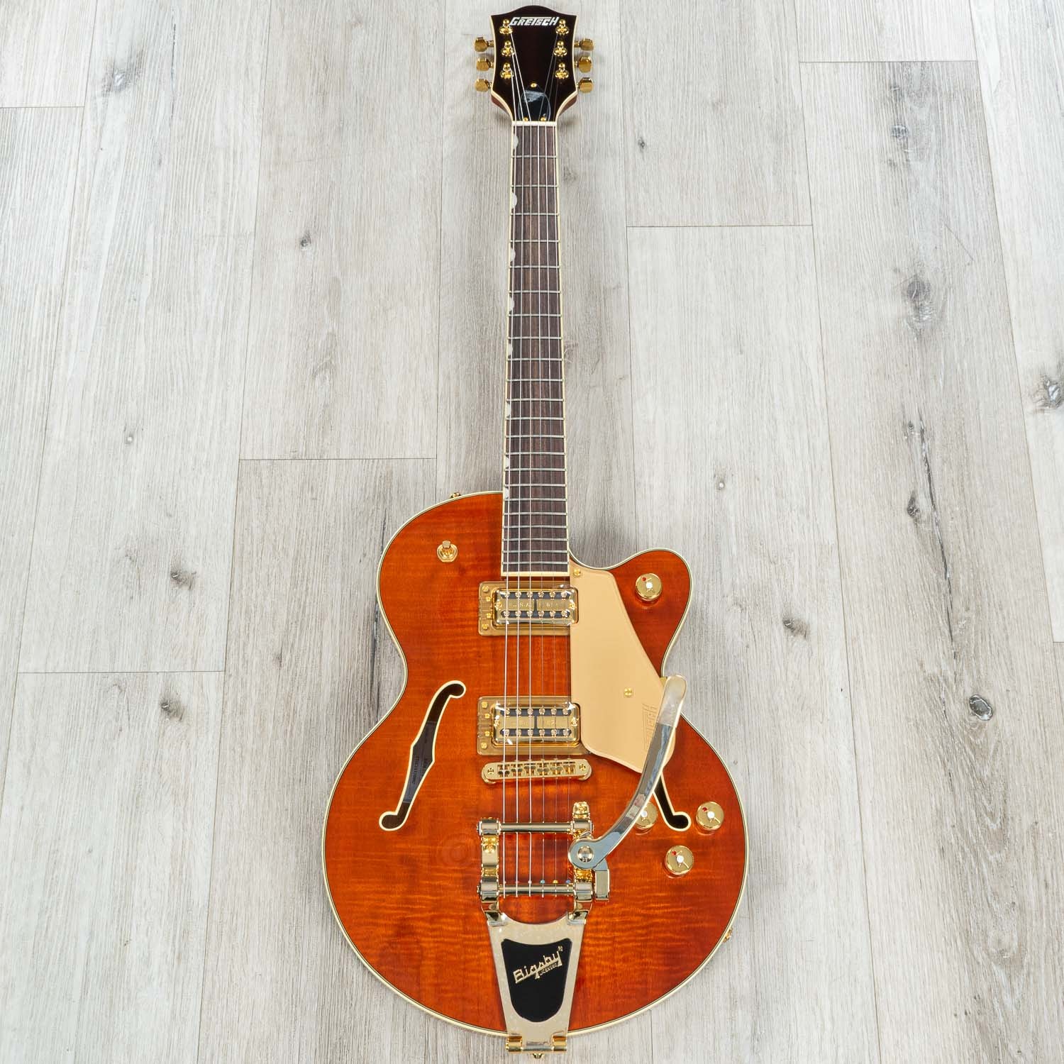 Gretsch Electromatic Okoume Broadkaster Jr. SC Semi-Hollow Guitar Roundup Orange