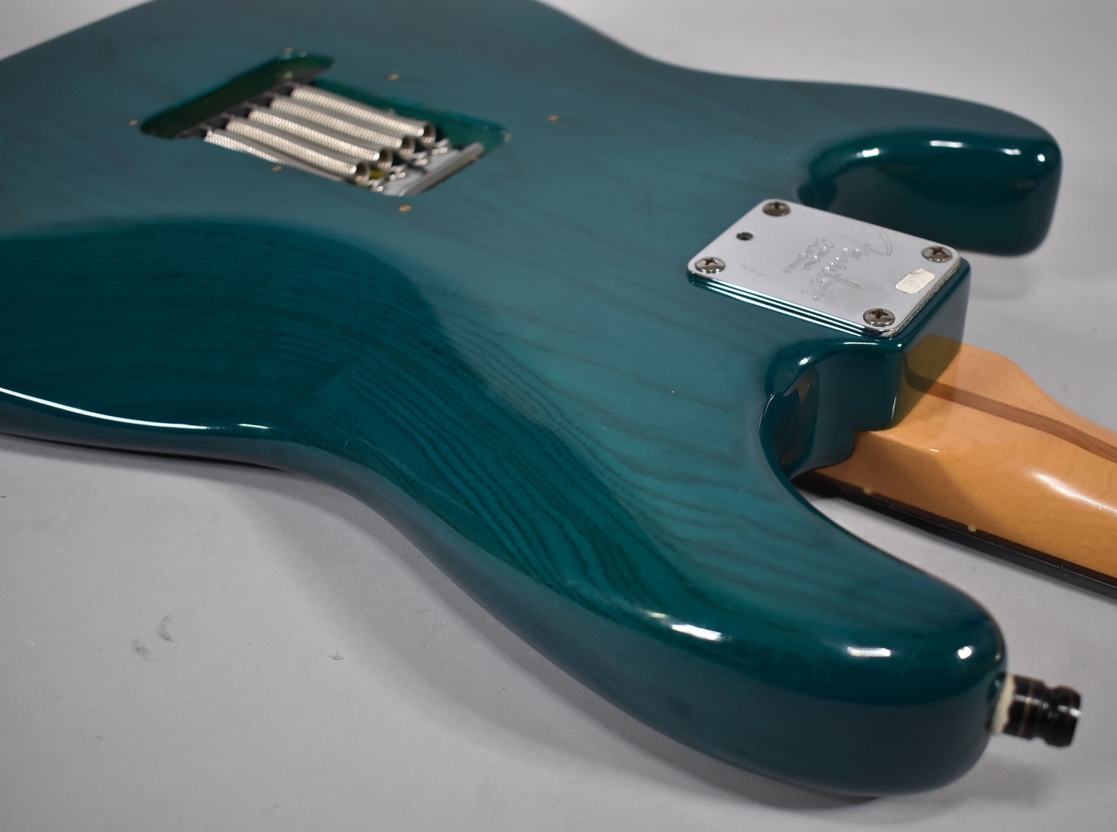 1998 Fender American Deluxe Stratocaster Transparent Teal w/HSC