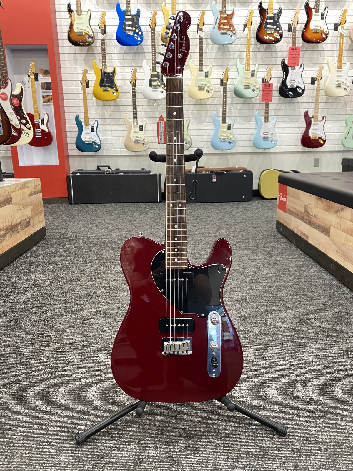 Very Good Fender Custom Shop Tele JR Electric Guitar, Rosewood Fingerboard, Cher