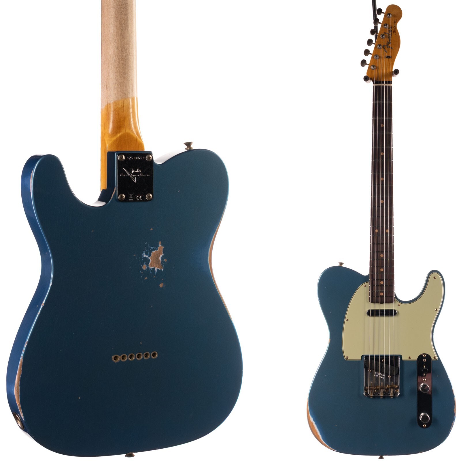 Fender Custom Shop 1963 Telecaster Relic Aged Lake Placid Blue (559)