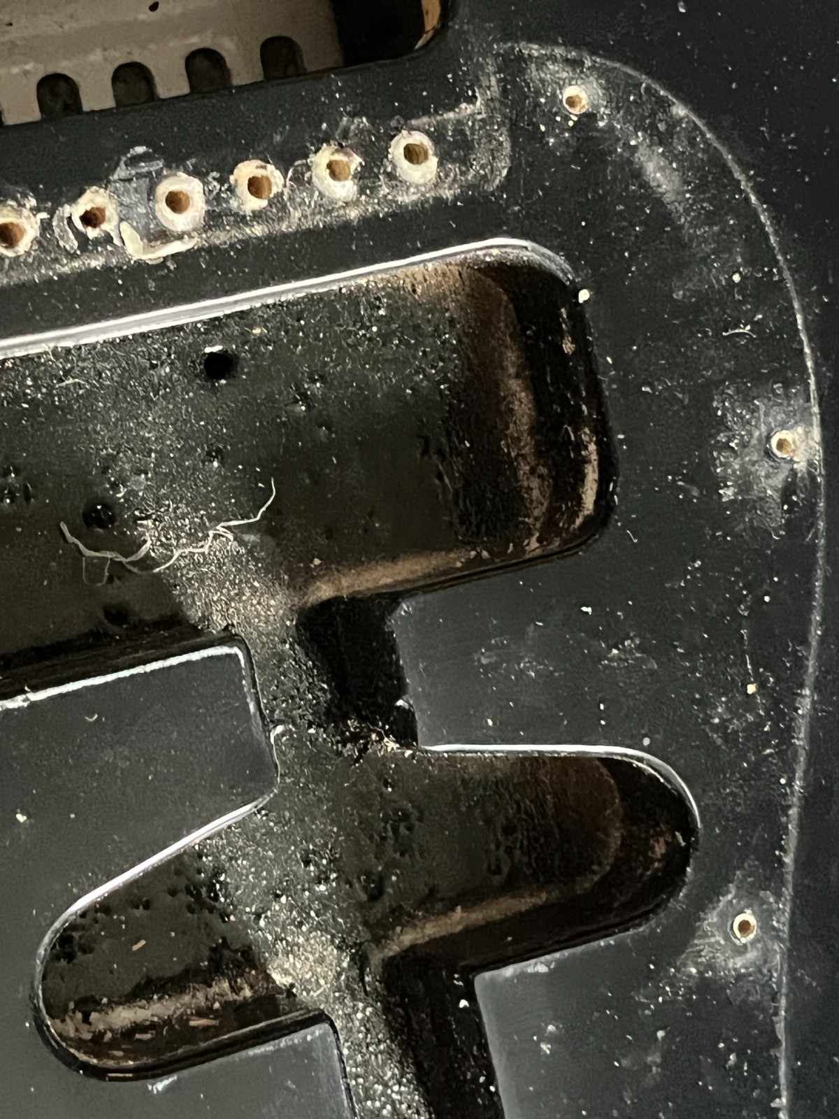 1991 Fender Stratocaster guitar body MIM Standard black