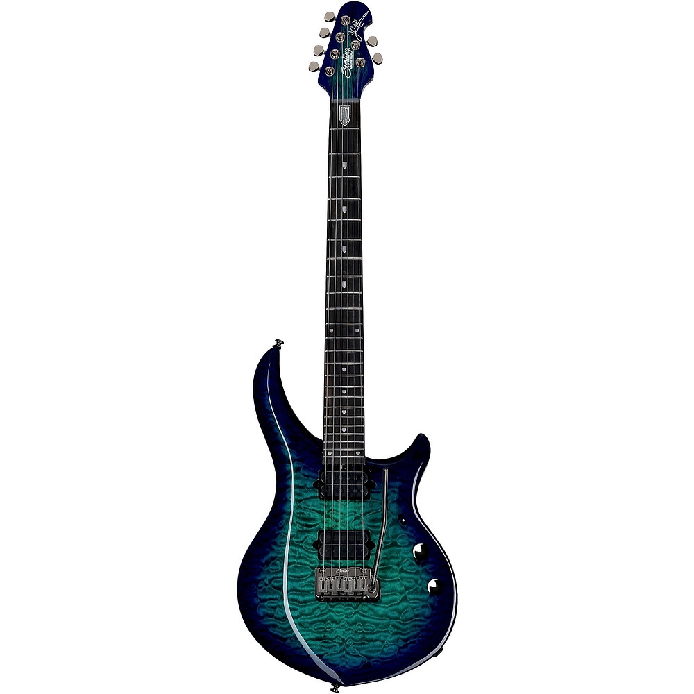 Sterling by Music Man Majesty Guitar With DiMarzio Pickups Cerulean Paradise