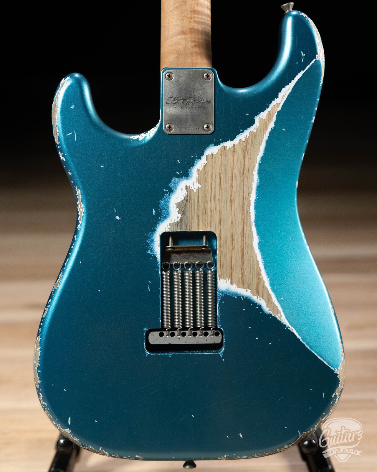 Xotic XSC-2 Swamp Ash HSS S-Style w/ Roasted Flame Maple Neck – Lake Placid Blue