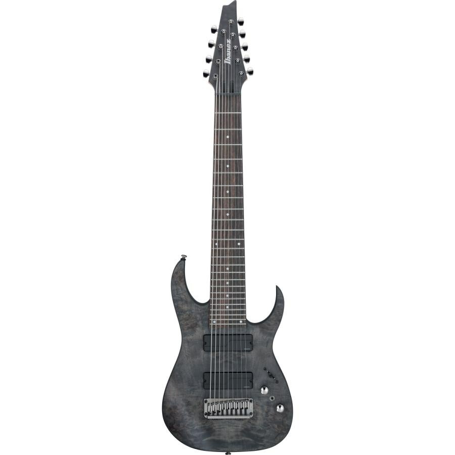 Ibanez RG9PB-TGF Axe Design Lab Transparent Gray Flat 9-String Electric Guitar