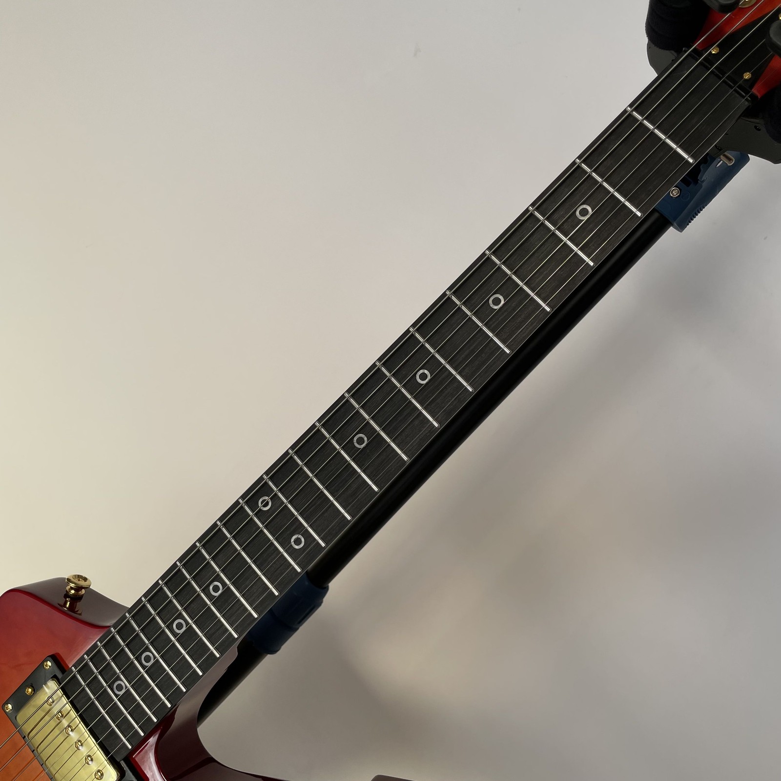 CS Flamed top Explorer guitar Mahogany body&neck Gold Part 3knobs bone nut