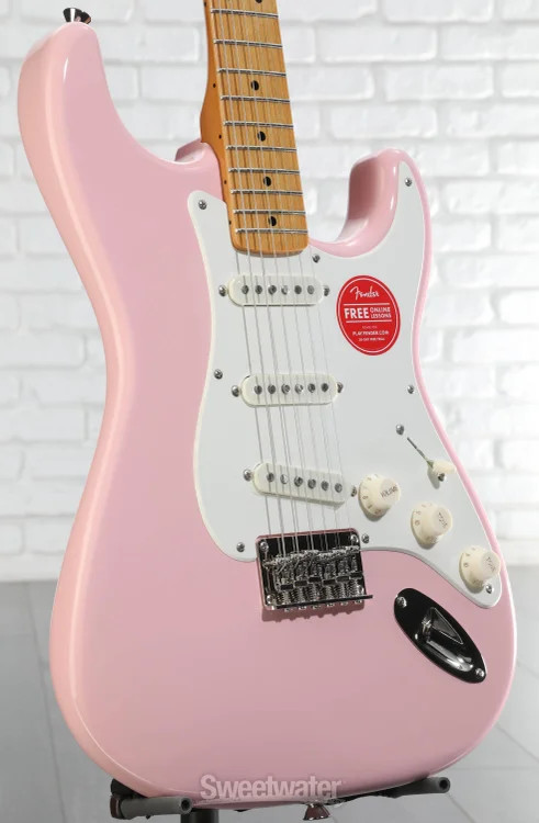 Squier Classic Vibe ’50s Stratocaster HT Electric Guitar – Shell Pink