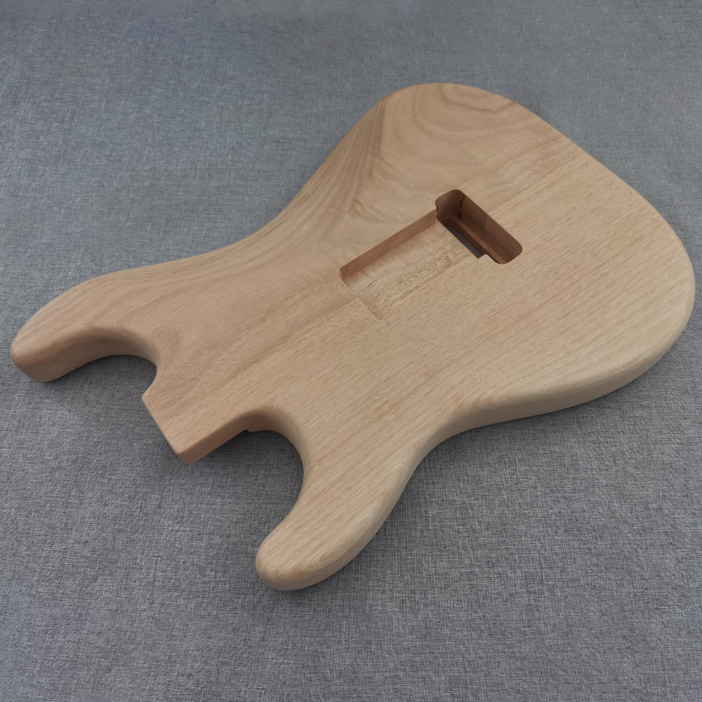 Electric st guitar body only solid mahogany wood standard 2 pieces wood