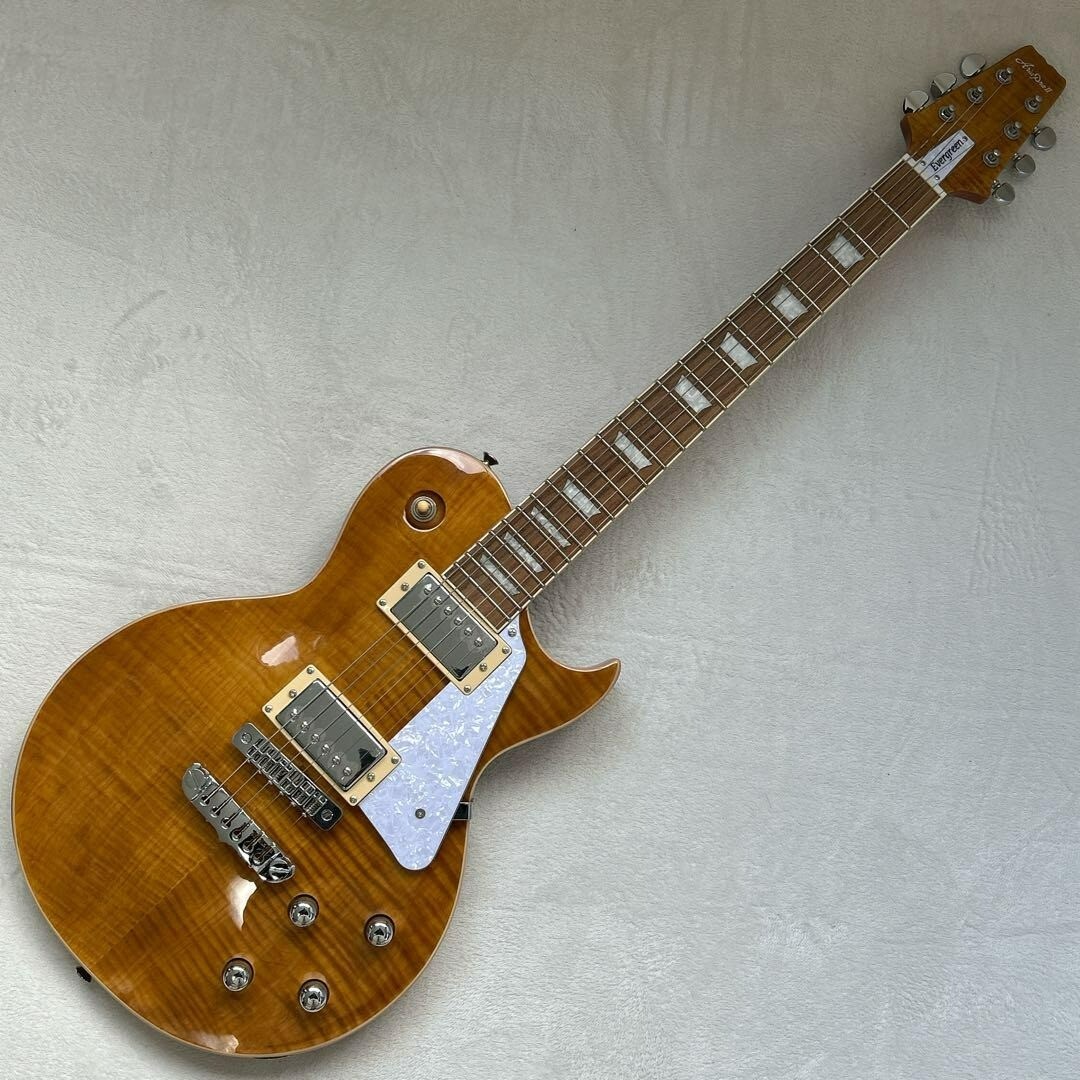 ARIA PROⅡ EVERGREEN PE-AE200 YG　maple with bright colors ,pearloid pickguard　05Y