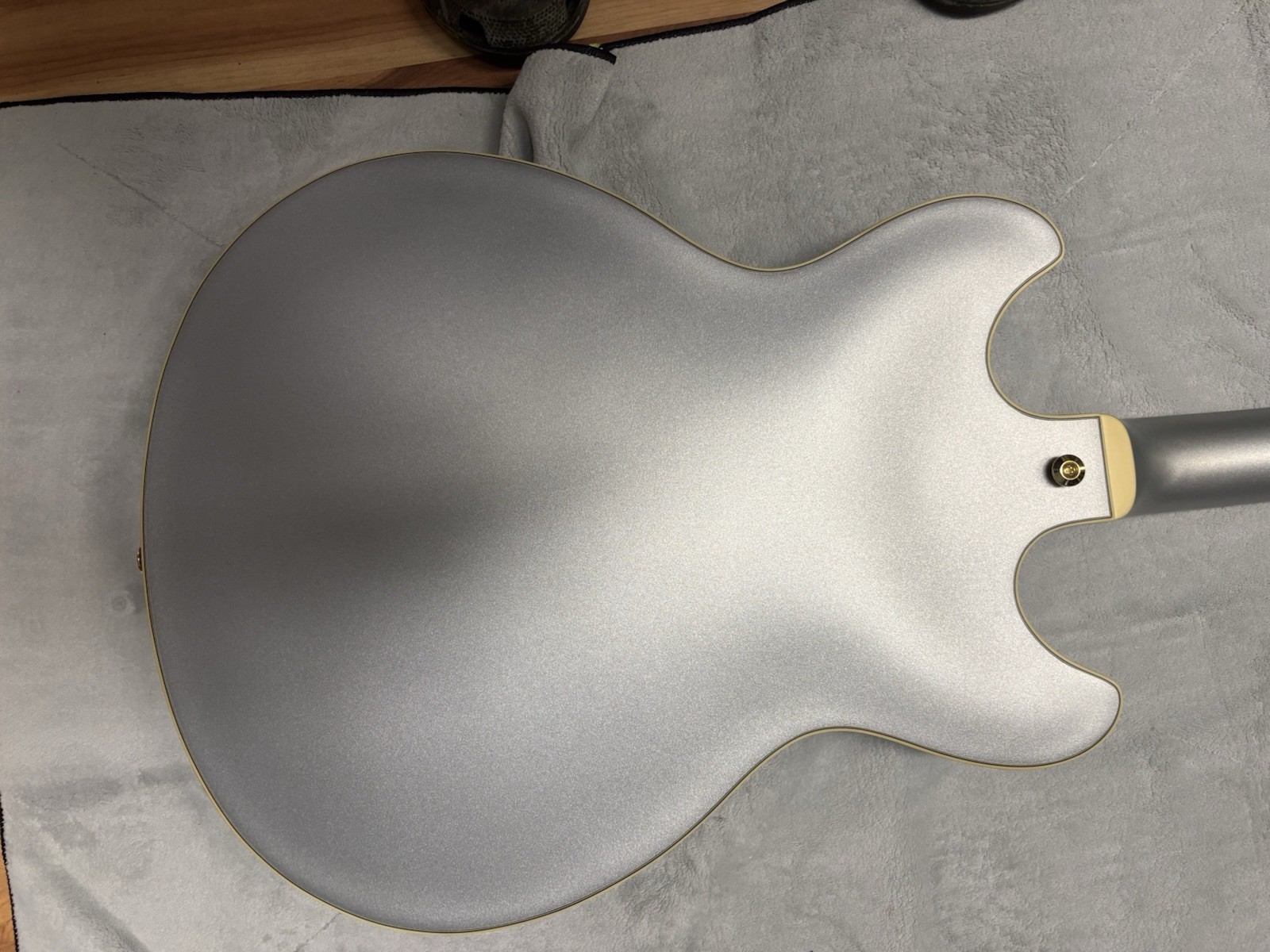 Ibanez Artcore AS73G Semi-hollow Electric Guitar – Moonstone Silver Flat