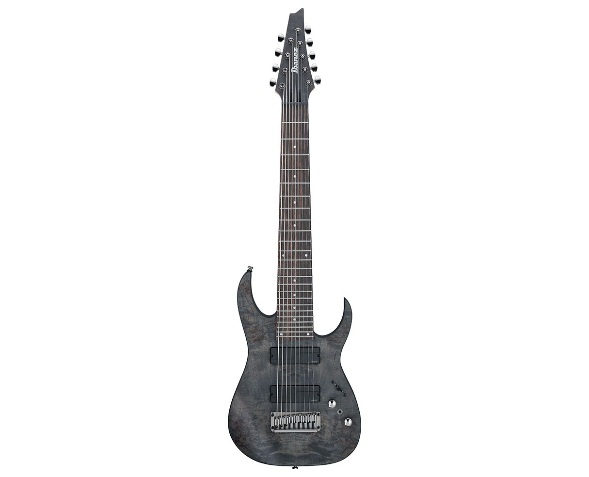 Ibanez RG9PBTGF RG Axe Design Lab 9-String Guitar – Trans Gray Burst