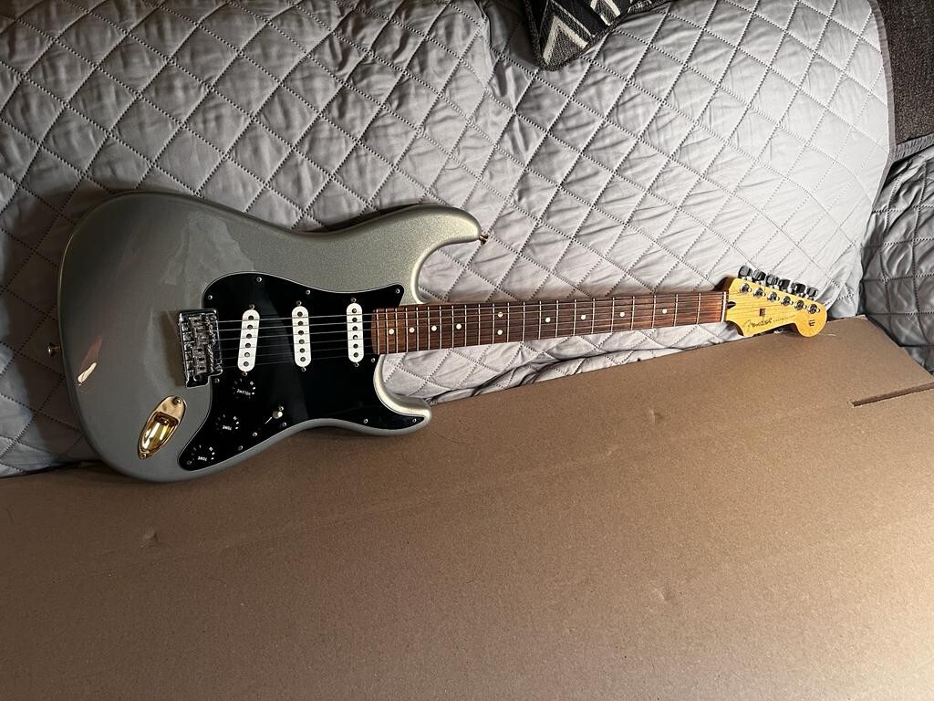 Fender Player Stratocaster with Pau Ferro Fretboard Silver Electric Guitar