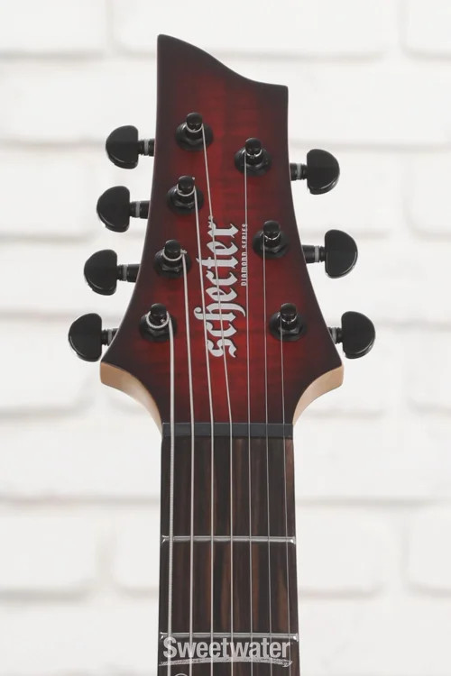 Schecter Sunset-7 Extreme 7-string Baritone Electric Guitar – Scarlet Burst