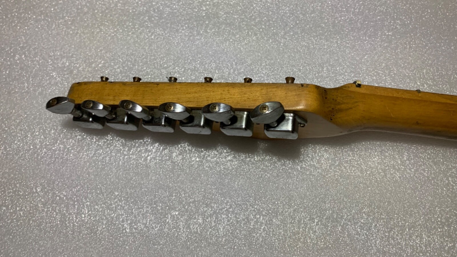 VINTAGE Electric Guitar Thin Retro Neck and Tuners