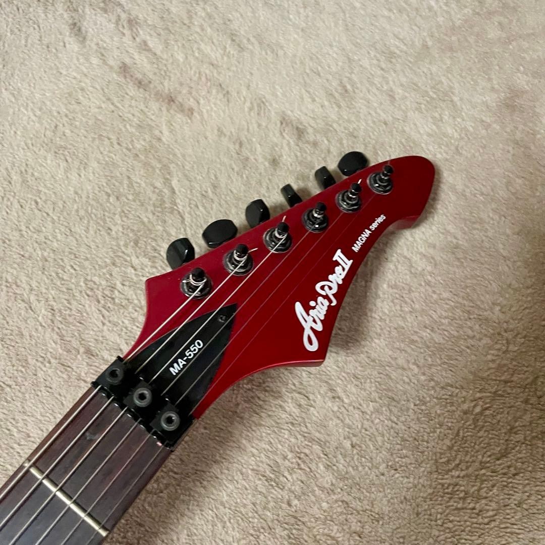 Aria Pro II MAGNA series MA-550 Pink Dinky type Electric Guitar Used From Japan