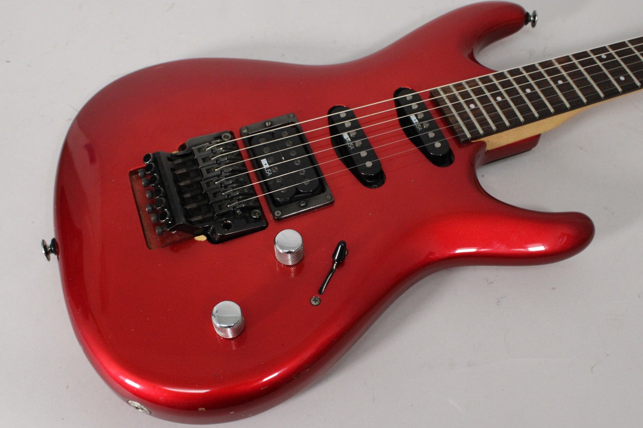 1987 Ibanez 540R Radius Series Floyd Rose HSS MIJ Jewel Red Finish