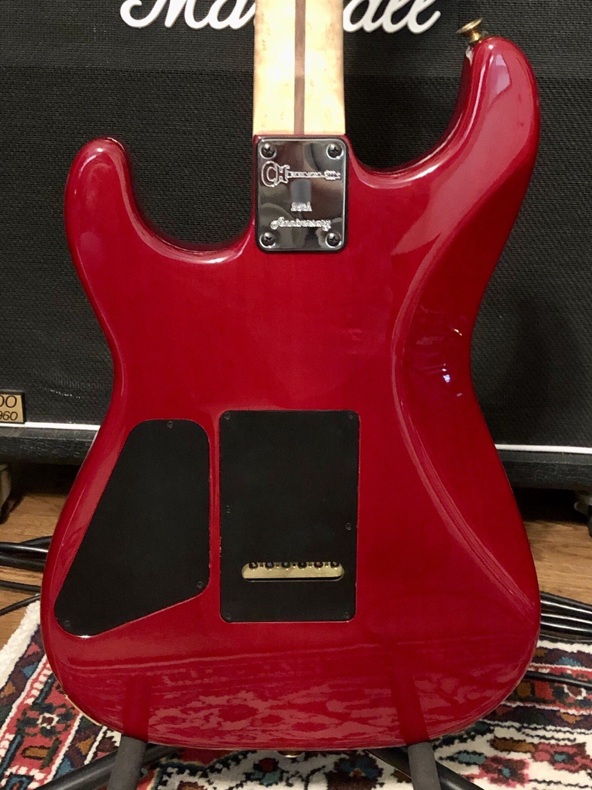 CHARVEL CUSTOM SHOP SAN DIMAS 25TH ANNIVERSARY 2004 CHERRY SUNBURST FLAME MINT++