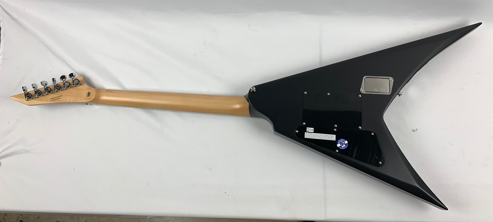 ESP E-II Alexi Laiho Signature Ripped Purple Fade Satin with Pinstripes B-Stock