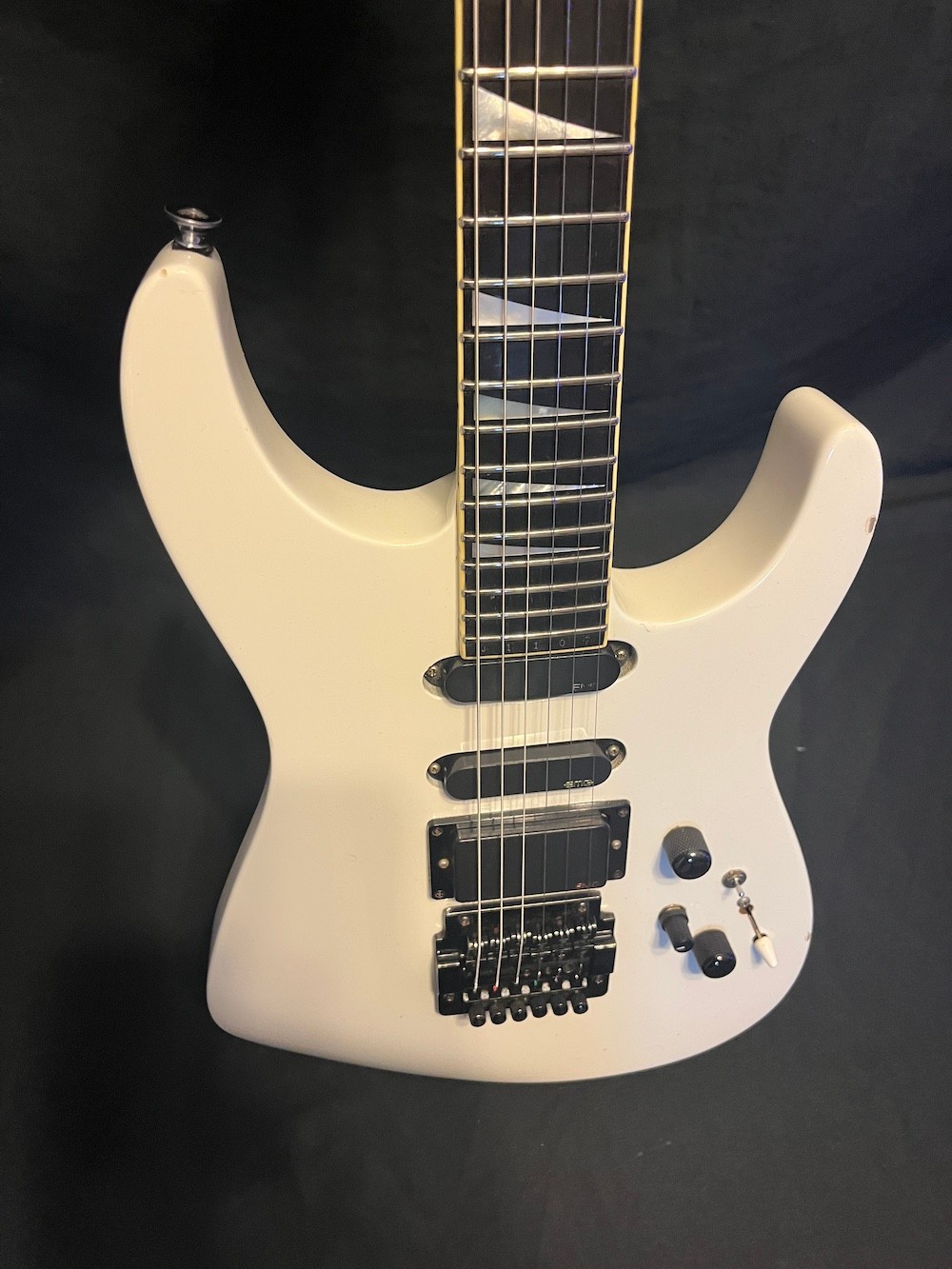 1985 Vintage Jackson USA Soloist Guitar in Pearl White EMG’s
