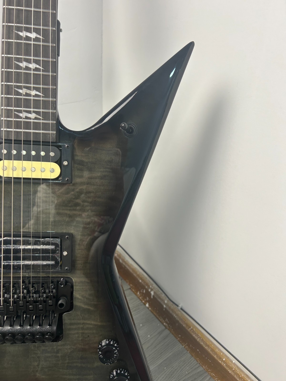 OEM Dimebag Darrell Stealth Electric Guitar Olive Green Flame Maple Veneer