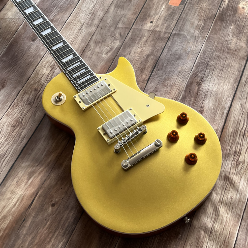 Gold Top electric guitar 6 strings Stainless Frets in stock free shipping
