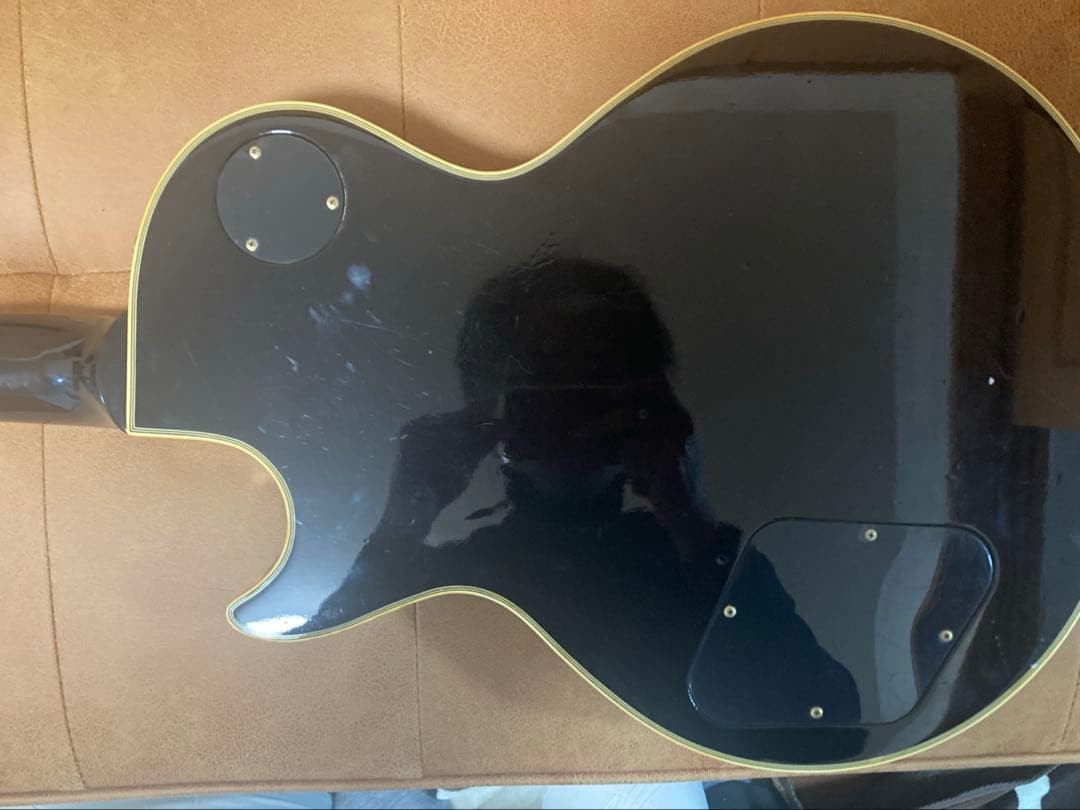 Electric Guitar Orville LPC-75 Les Paul Custom Black S/N K018755