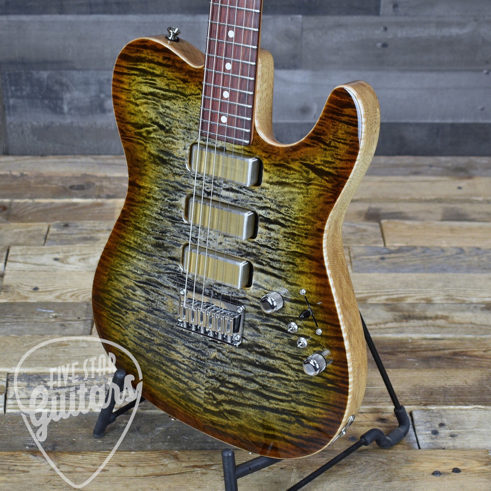 Tom Anderson Cobra – Natural Black to Honey Burst with Gigbag