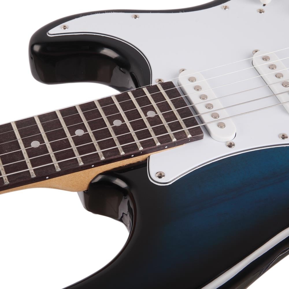 39“ Blue School Electric Guitar Set 6 Strings w/ Gig Bag Strap Cord