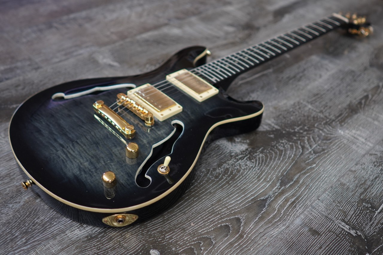 AIO Wolf KLP 45FM Electric Guitar – Black Sunburst